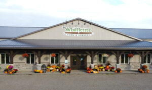 Whiffletree front with fall decorations