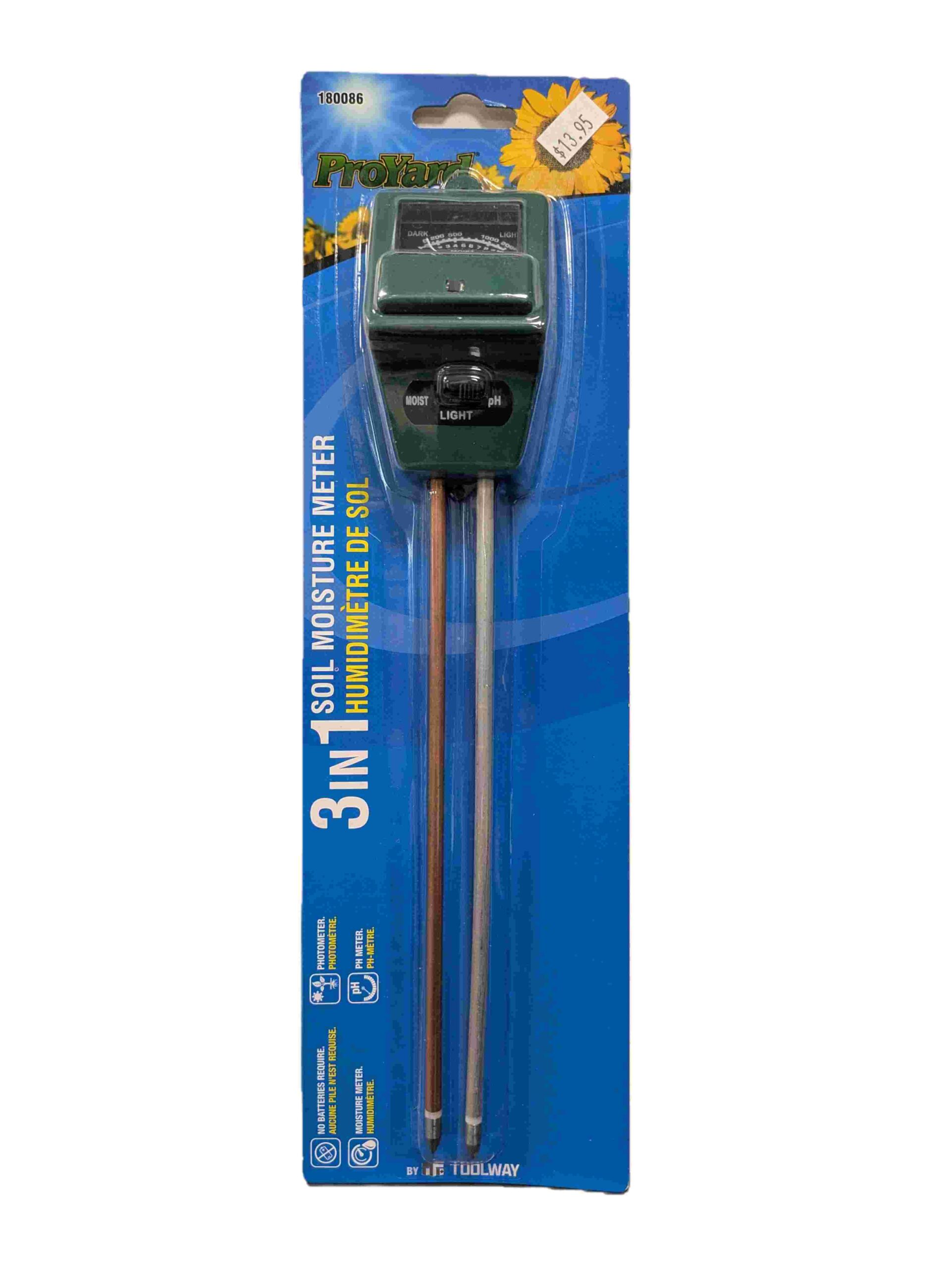 Proyard 3-WAY METER - Moisture, pH & Light
